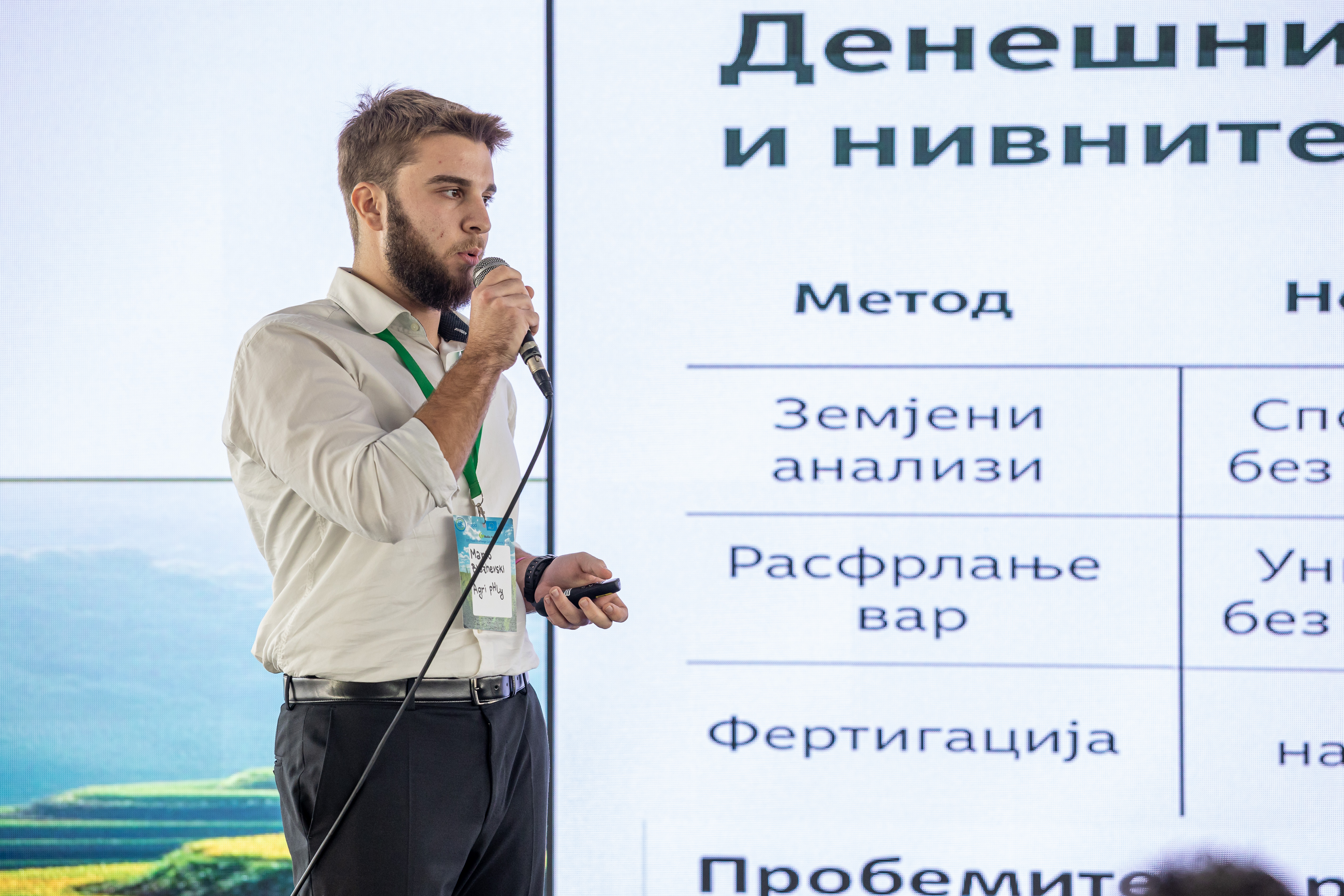 Mario Blazevski presenting