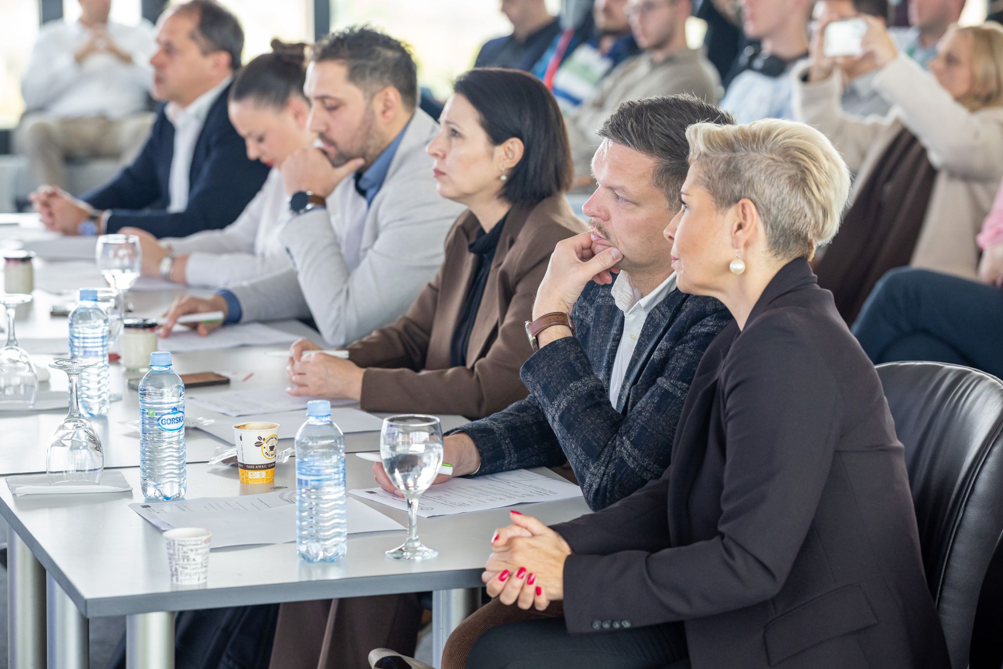 Panel jury deliberating